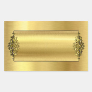 Elegant Wedding Stickers, Gold Sticker