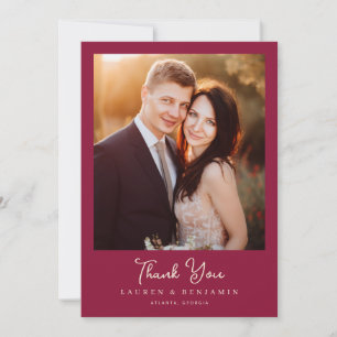 Elegant Wedding Thank You Card