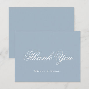 Elegant Wedding Thank You Card with Classic Style
