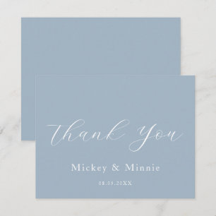 Elegant Wedding Thank You Card with Classic Style