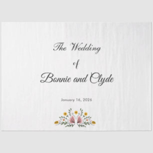 Elegant Wedding Tissue Paper for Gift Wrapping