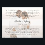 Elegant Wedding Vow Art  Anniversary Couples Photo Poster<br><div class="desc">Elegant wedding vow wall art poster. Create your own one-of-a-kind wedding gift,  anniversary gift or personal keepsake by adding the names of the couple,  the wedding date and his and her wedding vows. In the background,  upload a romantic wedding photograph.</div>