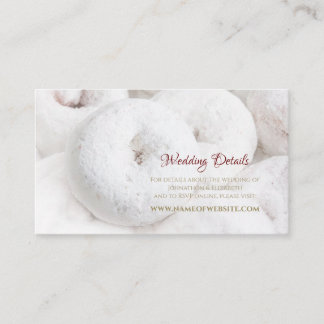 Elegant Wedding Website Response Ethereal Doughnut Enclosure Card