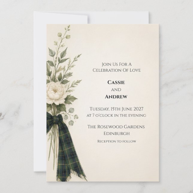 Elegant Wedding Wedding Invitation (Front)