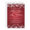 Elegant Wedding Winter Sparkle Red