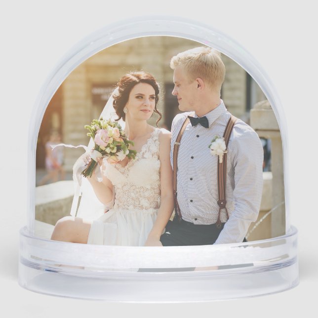 Elegant wedding with photo Newlyweds keepsake (Avant)