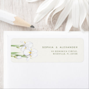 Elegant Wedding with White Irises