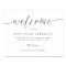 Elegant Welcome to Unplugged Wedding Ceremony Sign
