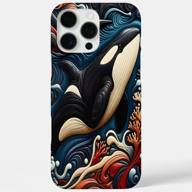 Elegant Whales: Ocean’s Beauty Case-Mate iPhone Case (Back)