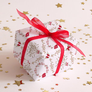 Elegant Whimsical Christmas Damask Wrapping Paper