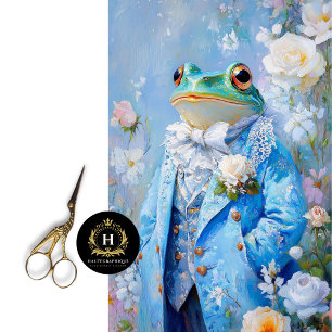 Elegant Whimsical Frog Mothers Day Decoupage Tissue Paper