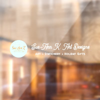 Elegant Whimsical Holiday Store Window Cling