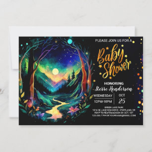 Elegant Whimsical Woodland Baby Shower Invitation