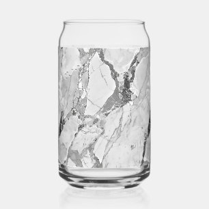 Elegant Whirls Grey 'Twilight Marble Fantasy' Marb Can Glass
