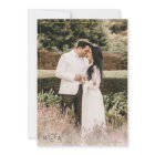 Elegant White and Black Gold Border Photo Wedding