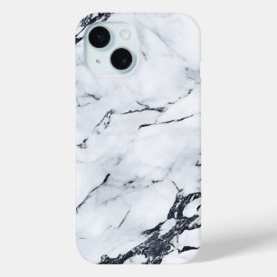 Elegant White and Black Marble Phone Case
