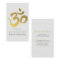Elegant White and Gold Om Symbol Yoga Instructor