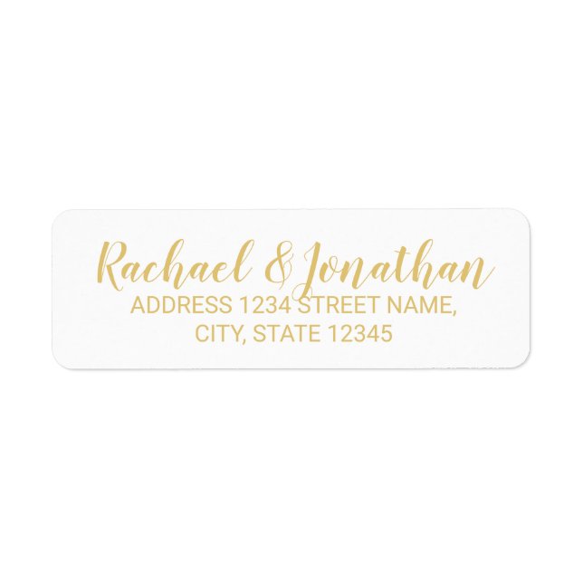 Elegant White and Gold Wedding (Front)
