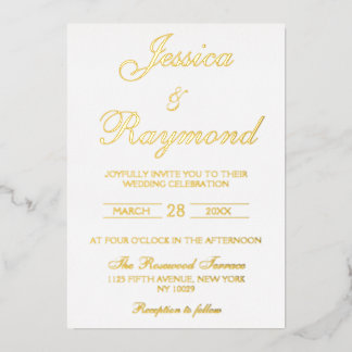 Elegant White and Gold Wedding