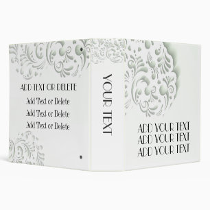 Elegant White Binder