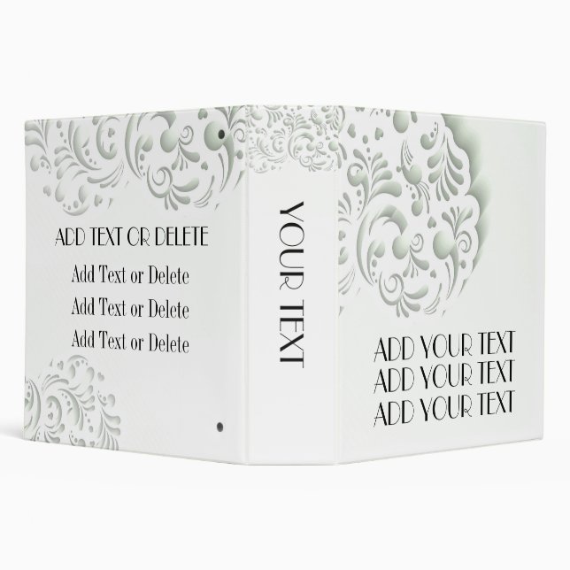 Elegant White Binder (Background)
