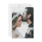 Elegant White & Black Photo Wedding Invitation