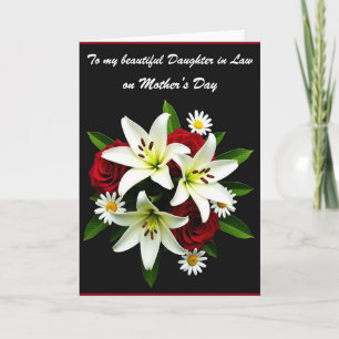Elegant White Blossom Mothers Day Card