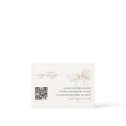 Elegant White Bow Qr Code Wedding Gift Registry