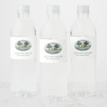 Elegant White Business Company Branded Water