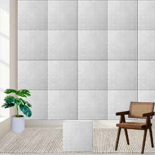 Elegant White Butterfly Frosted Glass Effect Tile