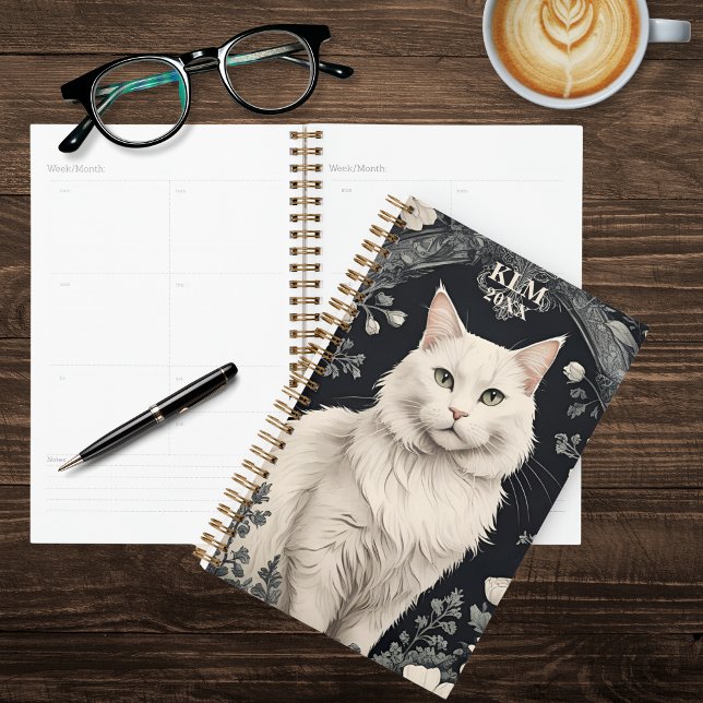 Elegant White Cat  Planner (Creator Uploaded)