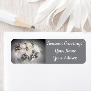 Elegant White Christmas Poinsettia