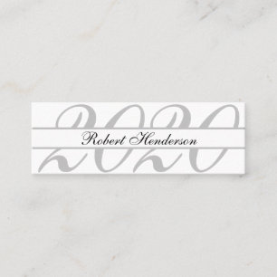 Elegant white classic insert card graduation name