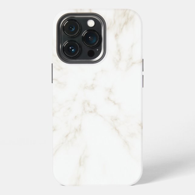 Elegant White Cream Marble iPhone Case (Back)