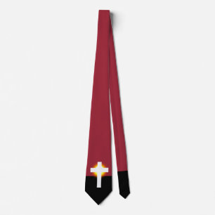 Elegant White Cross Tie