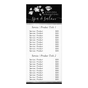 Elegant White Diamonds -  Price List  Rack Card