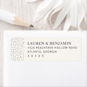 Elegant White Dotted Border