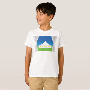 Elegant White Event Tent with Curtains T-Shirt