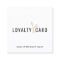 Elegant White Faux Gold Scissor Loyalty Card