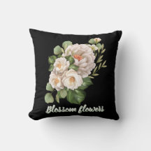 Elegant white floral bouquet with green leaves