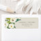 Elegant White Floral | Champagne Return Address
