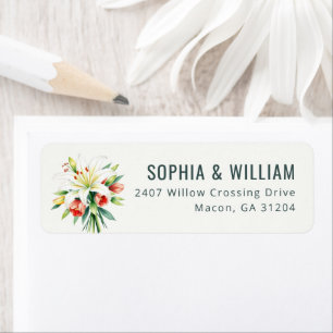 Elegant White Floral Watercolor