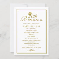 Elegant White Gold 30th Class Reunion