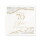 Elegant White Gold Agate 70th Birthday Party