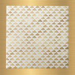 Elegant White Gold Clouds Tile<br><div class="desc">White tile with gold clouds</div>