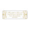 Elegant White Gold Damask Wedding Address