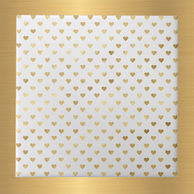 Elegant White Gold Hearts Tile (Creator Uploaded)