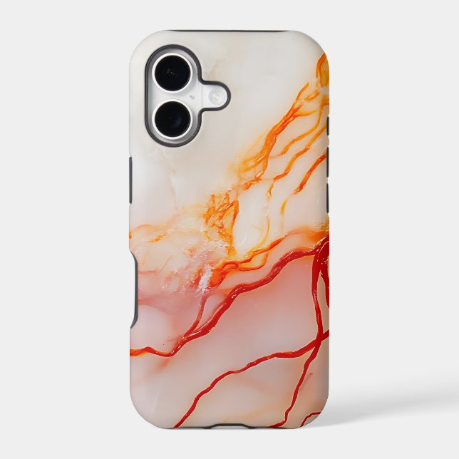 Elegant White & Gold Marble Pattern (Back)