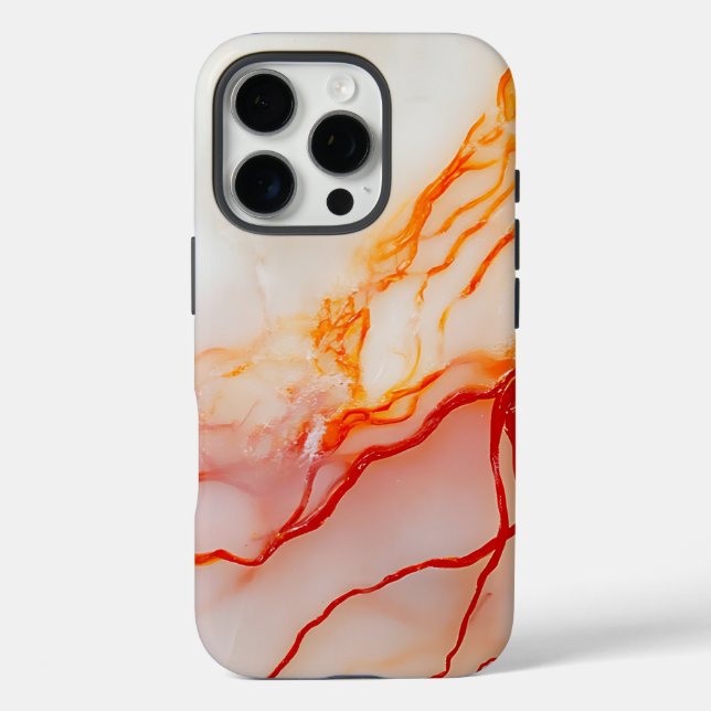 Elegant White & Gold Marble Pattern Case-Mate iPhone Case (Back)