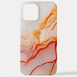 Elegant White & Gold Marble Pattern iPhone 12 Pro Max Case